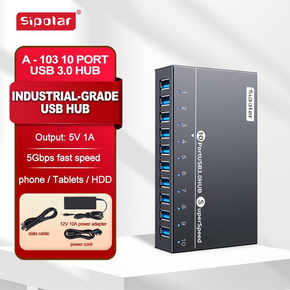 Usb Hub - Hub USB Sipolar A103 de 10
