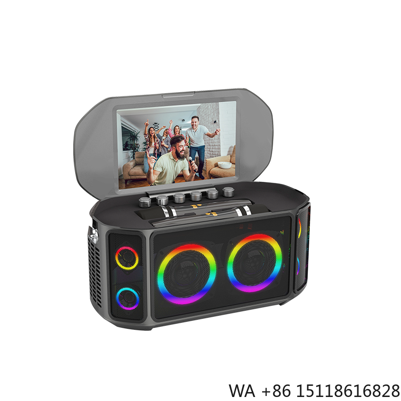 Bluetooth Speaker - Máquina de Karaoke Tudo-em-Um com Tela
