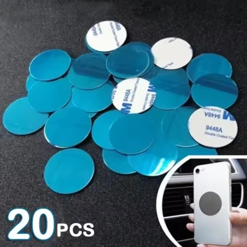 Phone Holder - 1/50 Peças Adesivos de Placa Metálica