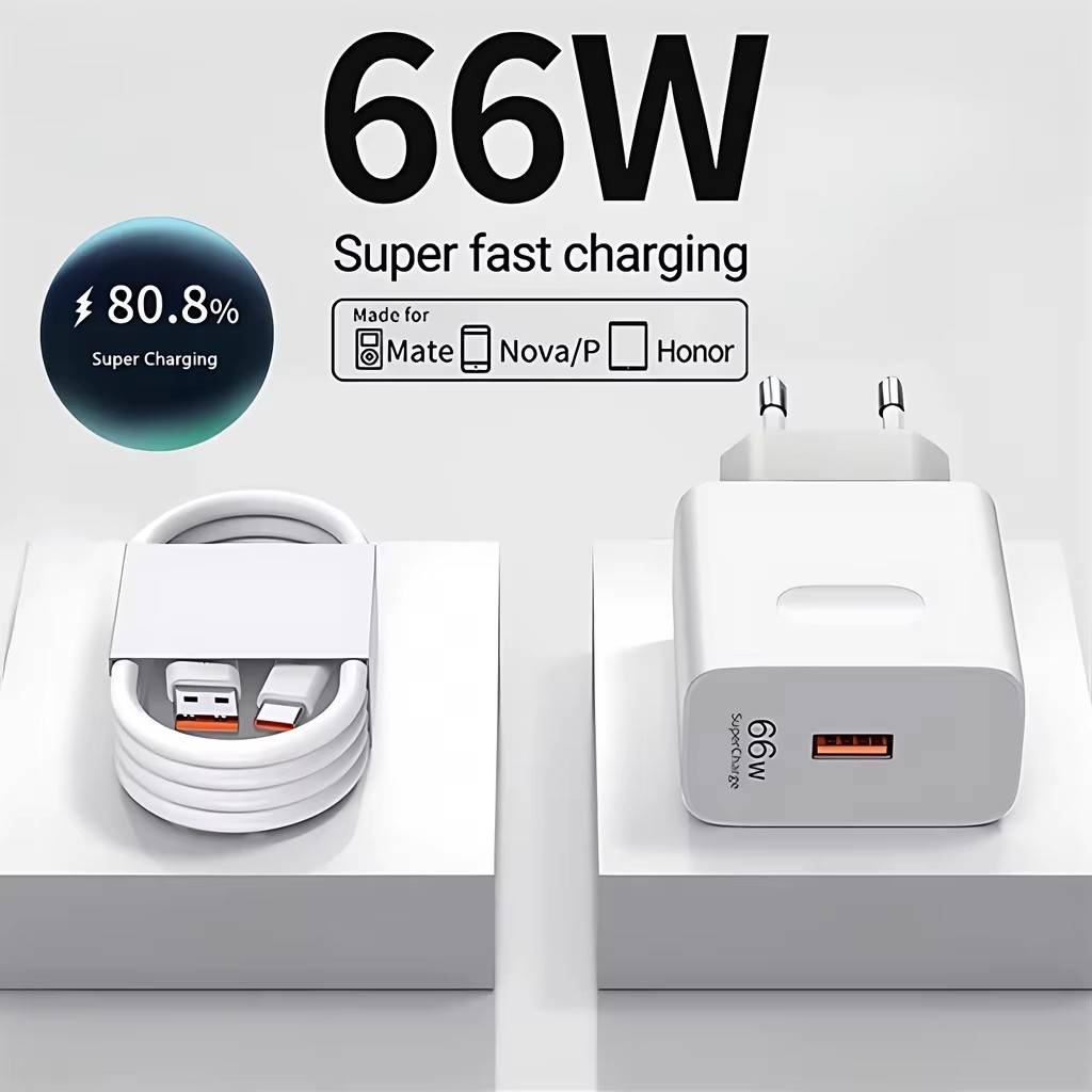 Huawei Mate 60 - Carregador super rápido 66w 6a para