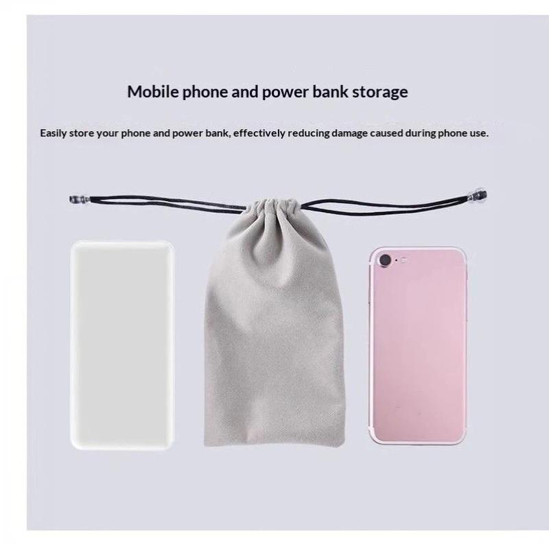1 unidade de bolsa de veludo m - Power Bank avaliação e preço