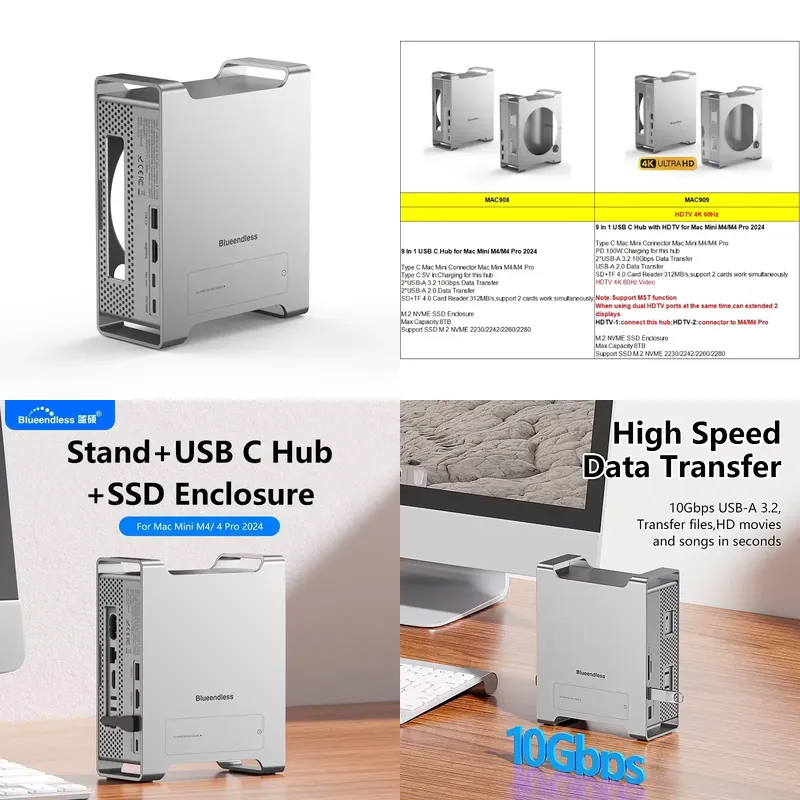 AP01 para Mini M4 Stand Hub Do - Usb Hub avaliação e preço