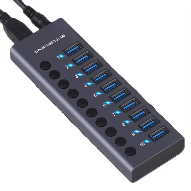 Hub USB 3.0 de 10 Portas em Li - Usb Hub avaliação e preço