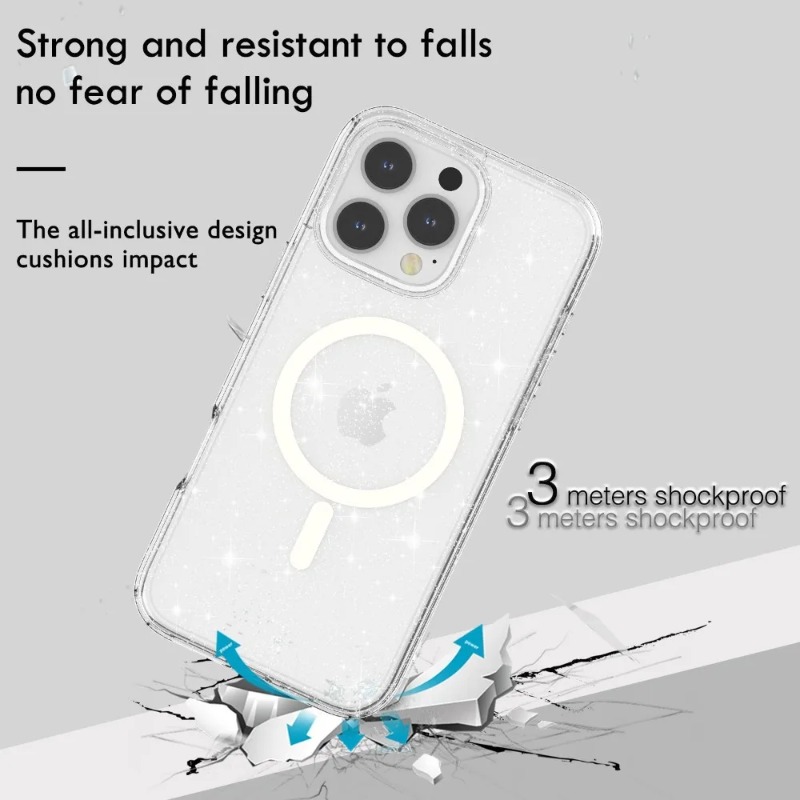 Bling glitter claro caso de te - Wireless Charger avaliação e preço