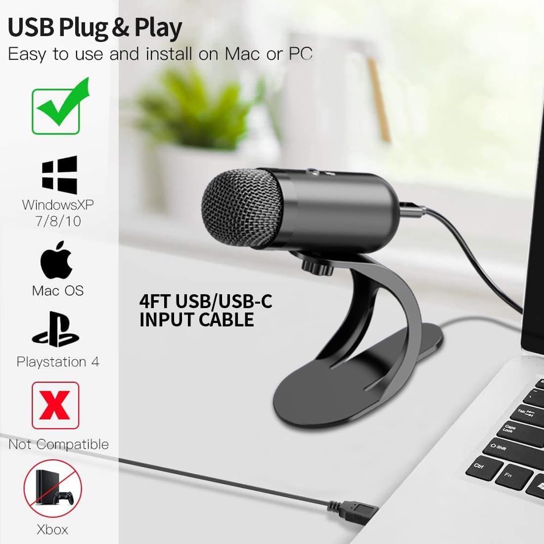 Microfone USB Profissional Con - Usb Hub avaliação e preço