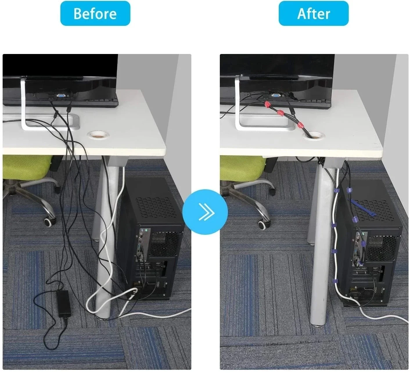 10/30/50 Peças Organizador de  - Cable Organizer avaliação e preço
